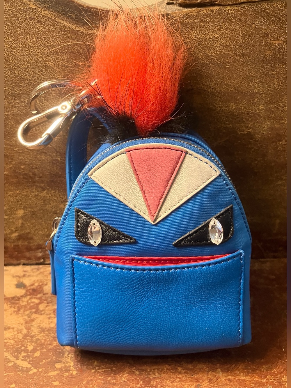 Authentic Fendi Nano Monster Backpack